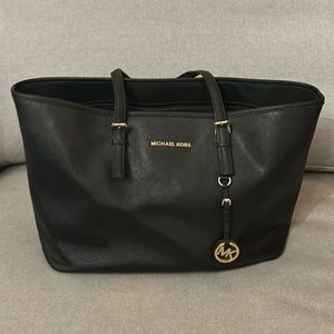 Michael Kors Black Tote Shoulder Bag